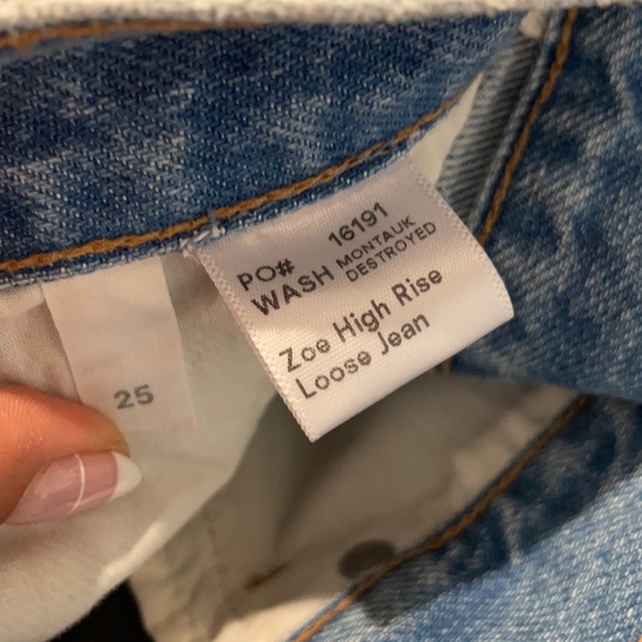 Reformation Zoe Loose Fit Jeans Size 25 